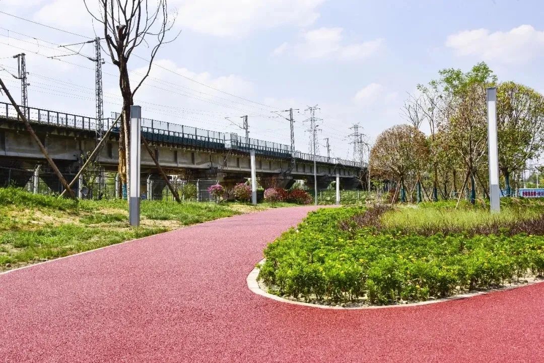 成都首个“轨道绿化公园”亮相