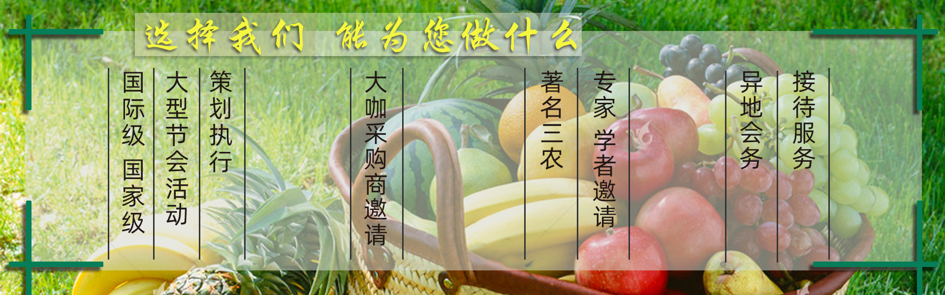 选择我们，能为您做什么